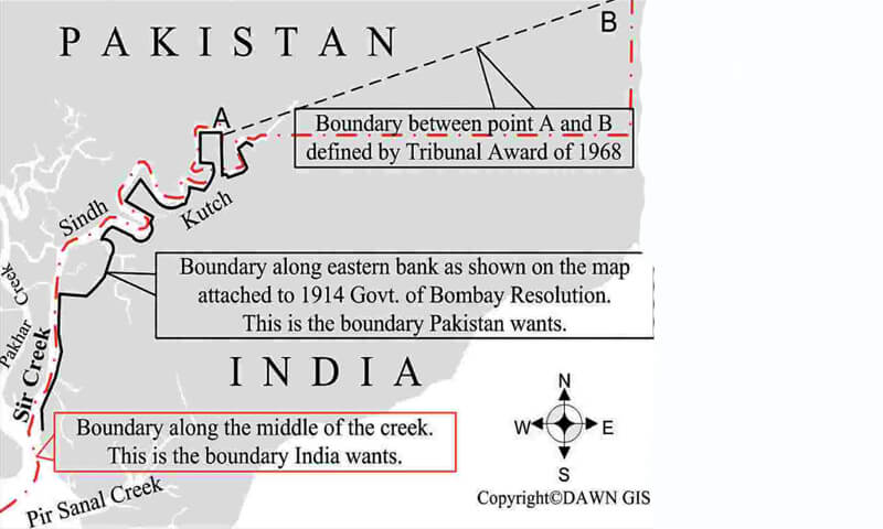 What is Sir Creek line